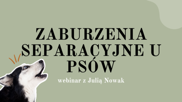 Webinar - lęk separacyjny u psów
